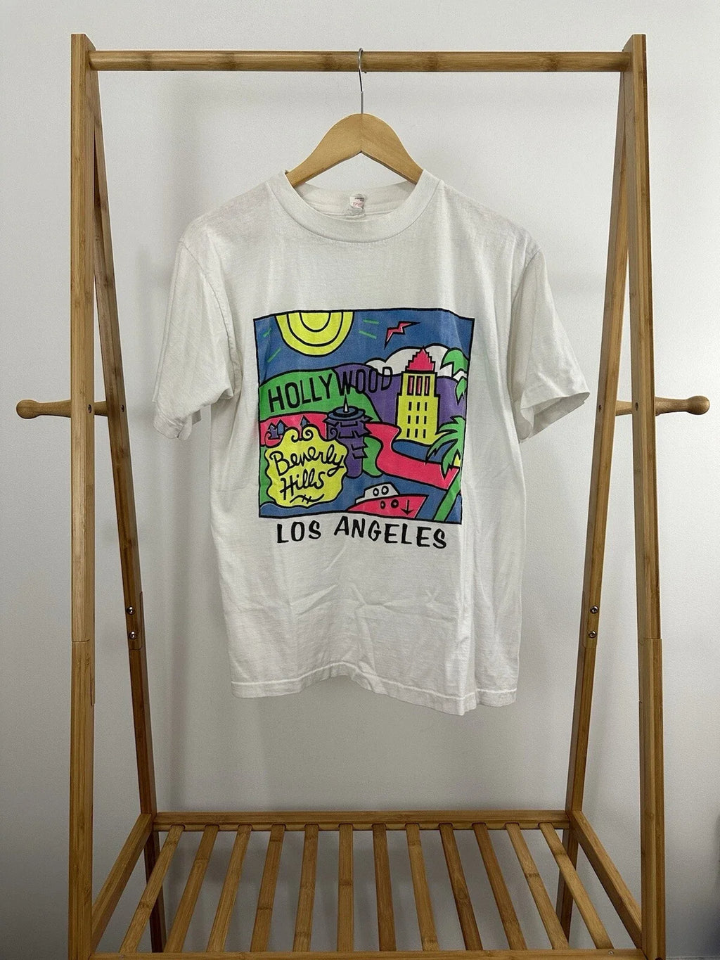 VTG 80s Los Angeles Pop Art Colorful Bold Hollywood - Adult & Kids T-Shirts, Sweatshirts & Hoodies apparel design preview 1