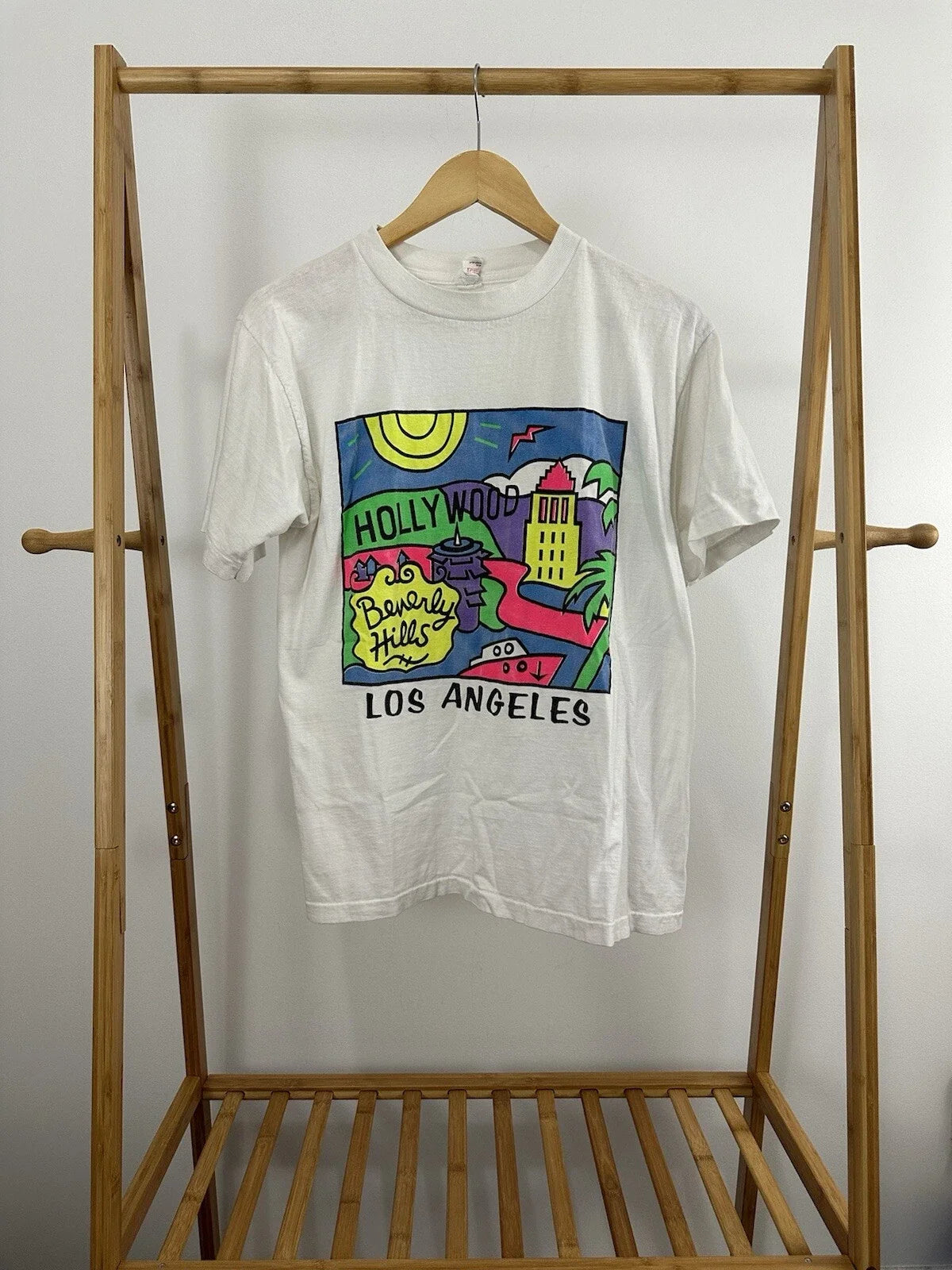VTG 80s Los Angeles Pop Art Colorful Bold Hollywood - Adult & Kids T-Shirts, Sweatshirts & Hoodies apparel design preview 1