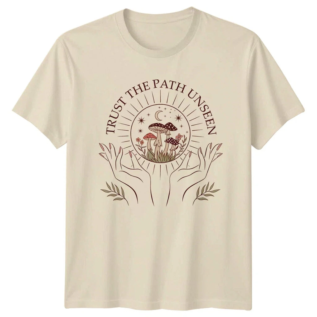 Trust The Path Unseen Fungi Celestial Boho Spiritual - Adult & Kids T-Shirts, Sweatshirts & Hoodies apparel design preview 1