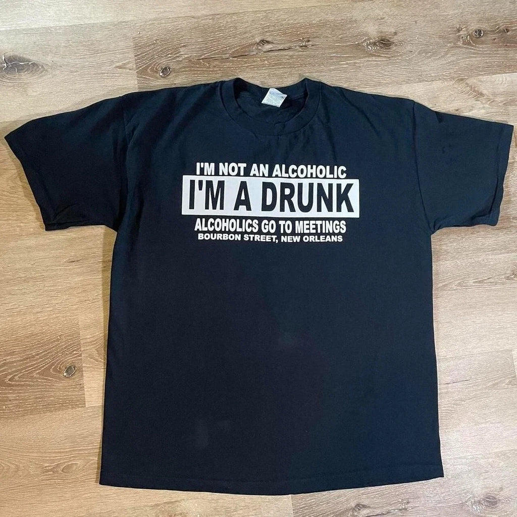 Vintage Y2K Bourbon Street, New Orleans "I'm a Drunk" - Adult & Kids T-Shirts, Sweatshirts & Hoodies apparel design preview 1