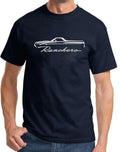 1972 1973 Ford Ranchero Truck Classic Outline Design - Adult & Kids T-Shirts, Sweatshirts & Hoodies apparel design preview 1