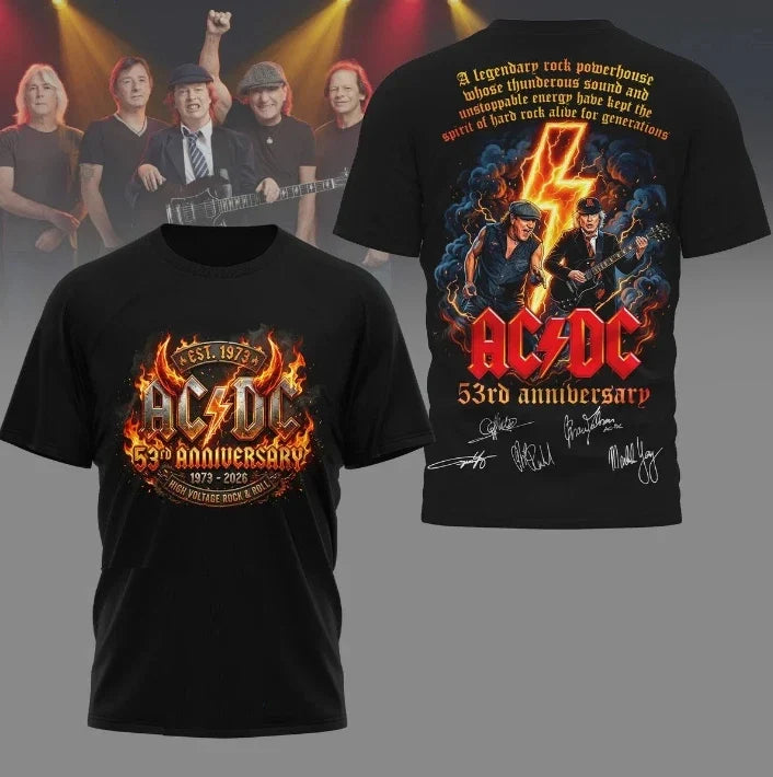 A.C D.C POWER UP Tour America 2026 53 Years - Adult & Kids T-Shirts, Sweatshirts & Hoodies apparel design preview 1