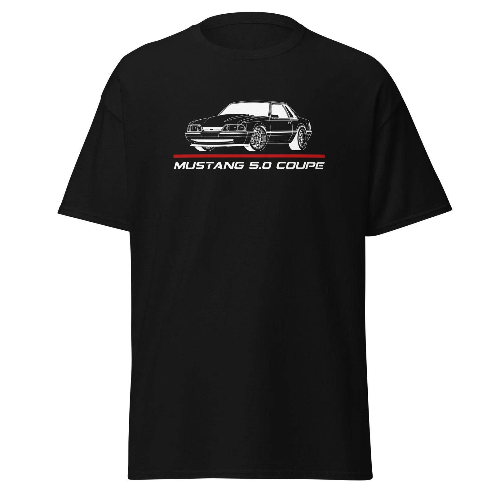 Mustang 5.0 Coupe Pushrod Foxbody Street Racing Style - Adult & Kids T-Shirts, Sweatshirts & Hoodies apparel design preview 1