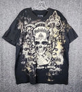 Nobility Y2K Skull AOP Size 2XL Black White Goth - Adult & Kids T-Shirts, Sweatshirts & Hoodies apparel design preview 1