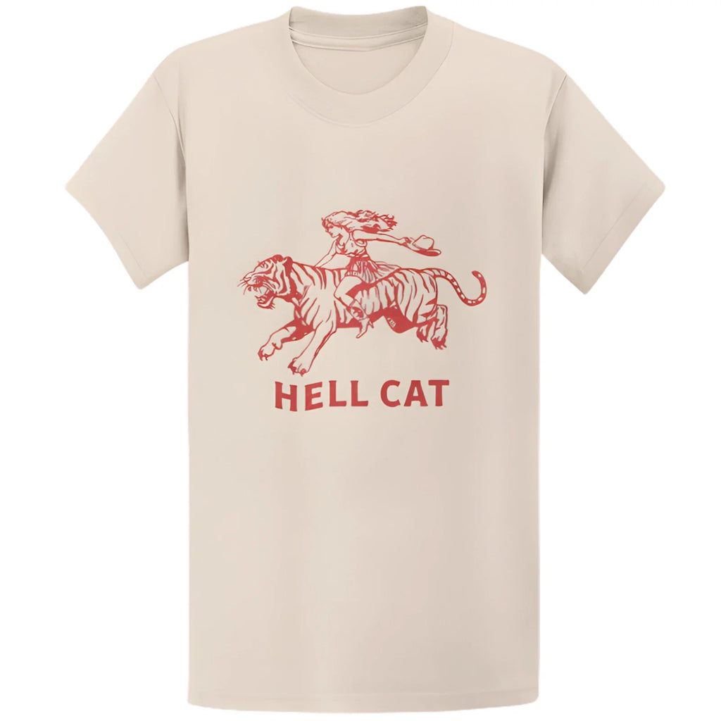 Gildan 5000 Vintage Cowgirl Hell Cat Retro Western - Adult & Kids T-Shirts, Sweatshirts & Hoodies apparel design preview 1