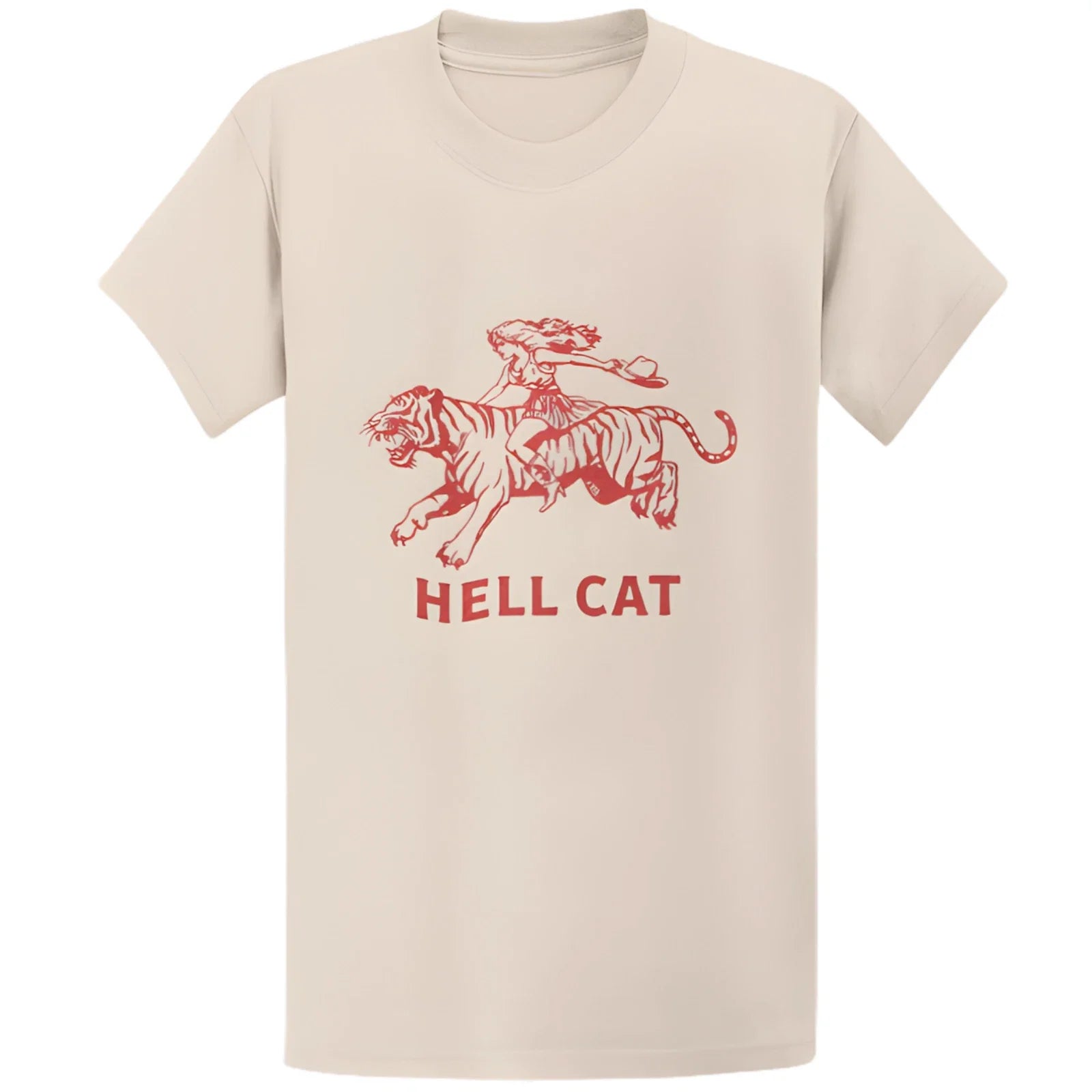 Gildan 5000 Vintage Cowgirl Hell Cat Retro Western - Adult & Kids T-Shirts, Sweatshirts & Hoodies apparel design preview 1
