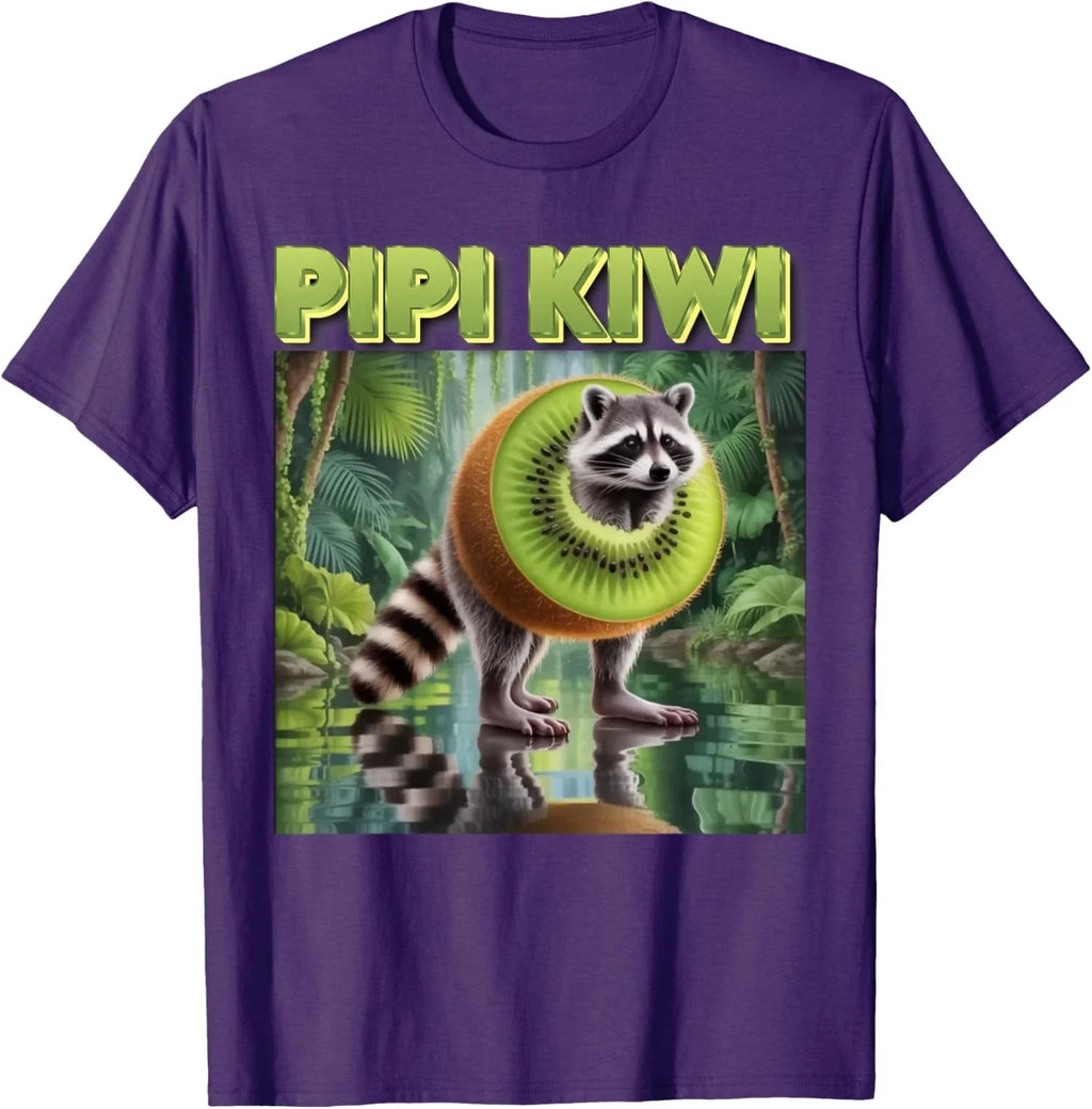 Pipi Kiwi Character Raccoon Italian Brainrot - Adult & Kids T-Shirts, Sweatshirts & Hoodies apparel design preview 1