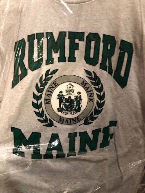 Vintage Men's L Graphic Rumford Maine Gray NWOT - Adult & Kids T-Shirts, Sweatshirts & Hoodies apparel design preview 1