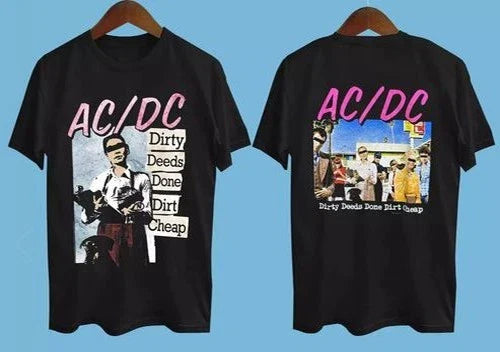 ACDC Dirty Deeds Done Dirt Cheap Short Sleeve Black - Adult & Kids T-Shirts, Sweatshirts & Hoodies apparel design preview 1