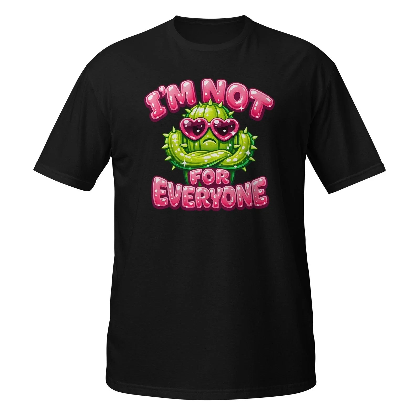 Im Not For Everyone Funny Cactus Graphic Pink Kawaii - Adult & Kids T-Shirts, Sweatshirts & Hoodies apparel design preview 1