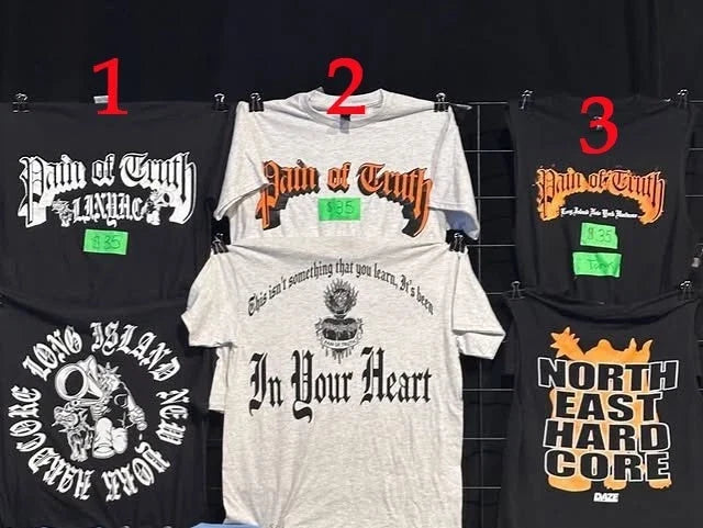 Pain Of Truth In Your Heart Hardcore Punk 2 Sided, - Adult & Kids T-Shirts, Sweatshirts & Hoodies apparel design preview 1