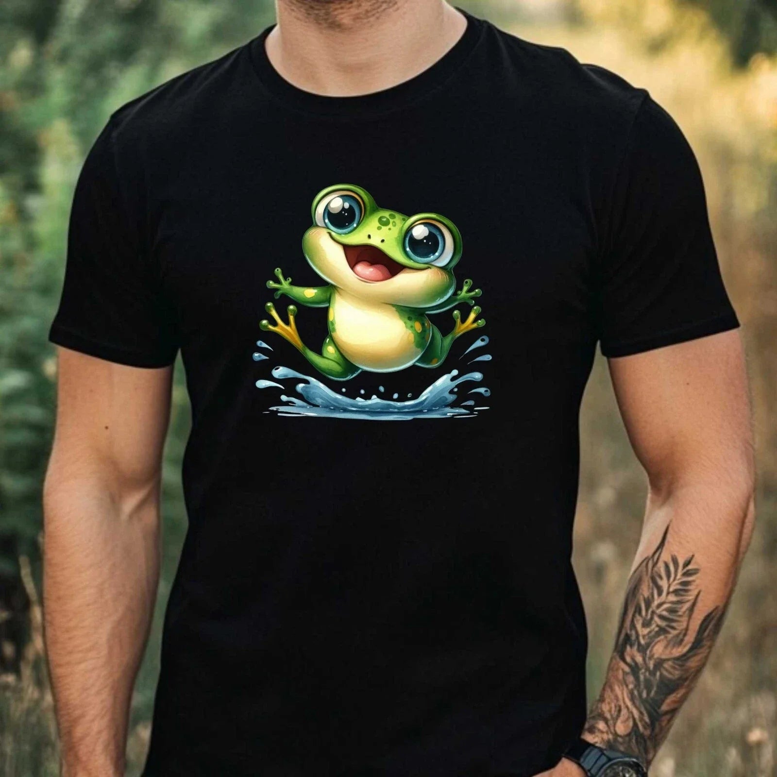 Mens Funny Frog Motif Cotton Size XS to 5XL - Adult & Kids T-Shirts, Sweatshirts & Hoodies apparel design preview 1