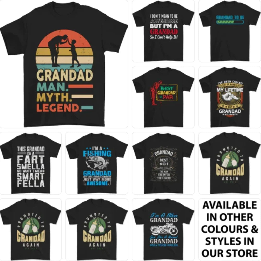 Grandad Mens Funny Grandparents Day Top 2 - Adult & Kids T-Shirts, Sweatshirts & Hoodies apparel design preview 1