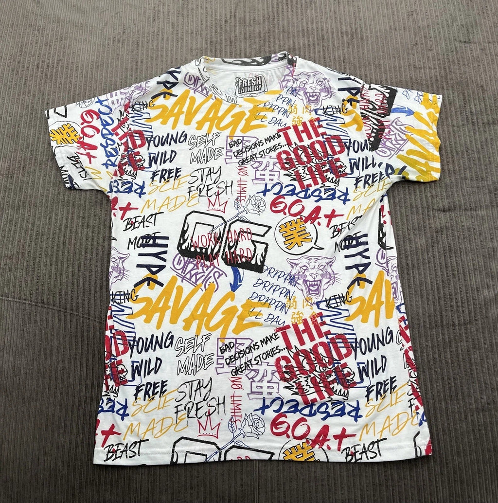 Fresh Laundry Graffiti Style Adult Large Multi-Color - Adult & Kids T-Shirts, Sweatshirts & Hoodies apparel design preview 1