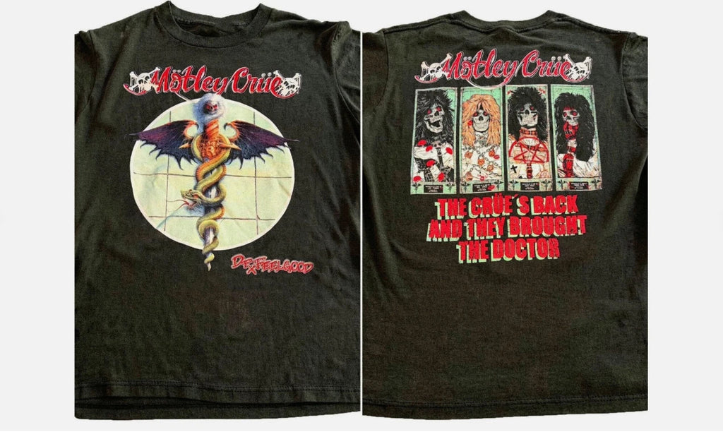 Motley Crue Rock band Dr Feel Good Short Sleeve 2 - Adult & Kids T-Shirts, Sweatshirts & Hoodies apparel design preview 1