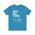 Coffee Cats Chaos Funny Cat Lover - Adult & Kids T-Shirts, Sweatshirts & Hoodies apparel design preview 1