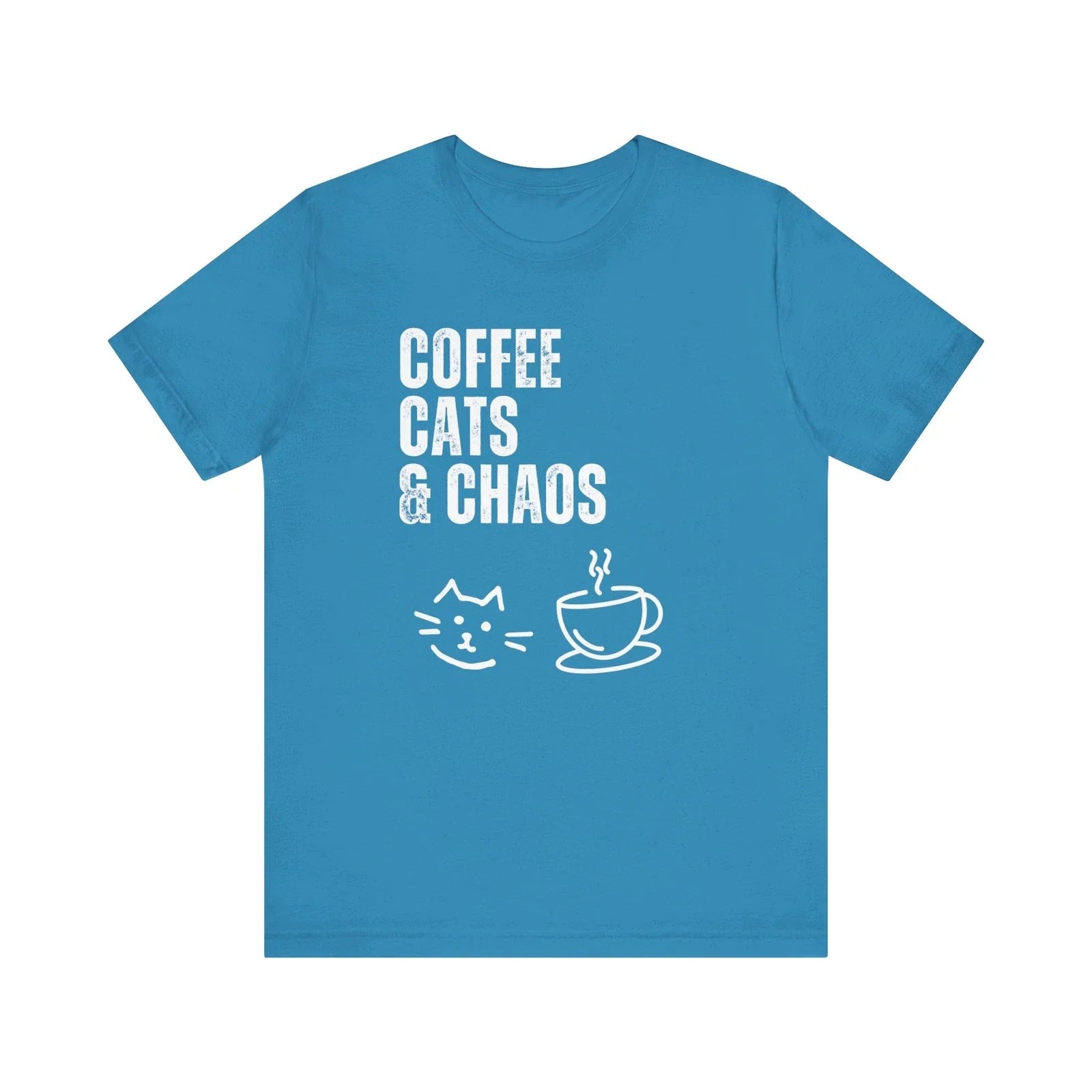 Coffee Cats Chaos Funny Cat Lover - Adult & Kids T-Shirts, Sweatshirts & Hoodies apparel design preview 1