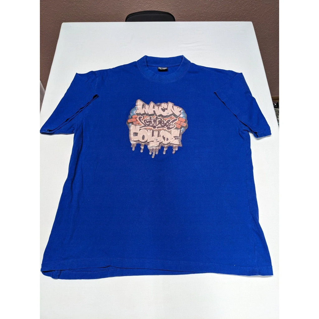 Skyland Mens 2XL Royal Blue Graffiti Graphic When - Adult & Kids T-Shirts, Sweatshirts & Hoodies apparel design preview 1