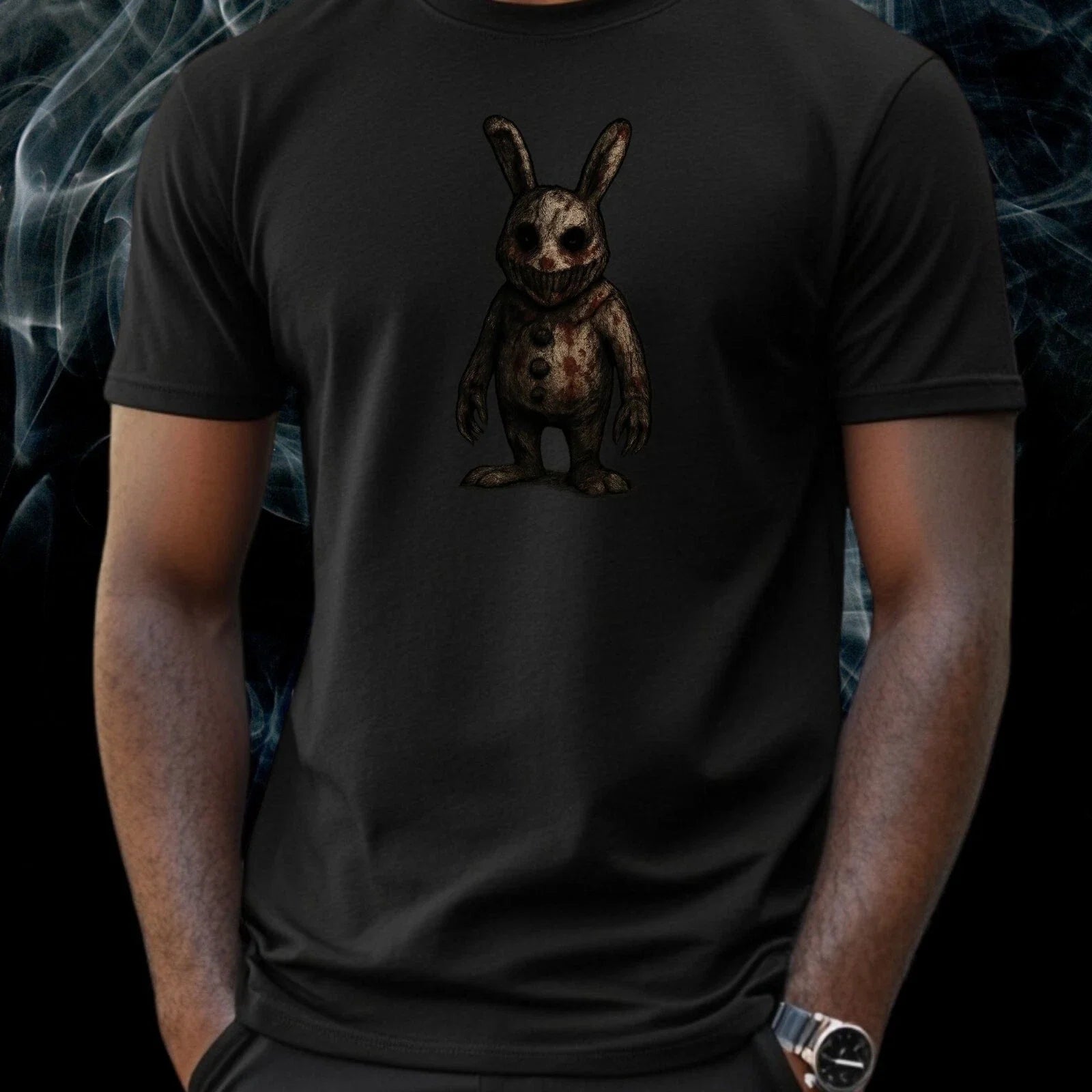 Mens Horror Bunny Motif Cotton Size XS to 5XL - Adult & Kids T-Shirts, Sweatshirts & Hoodies apparel design preview 1