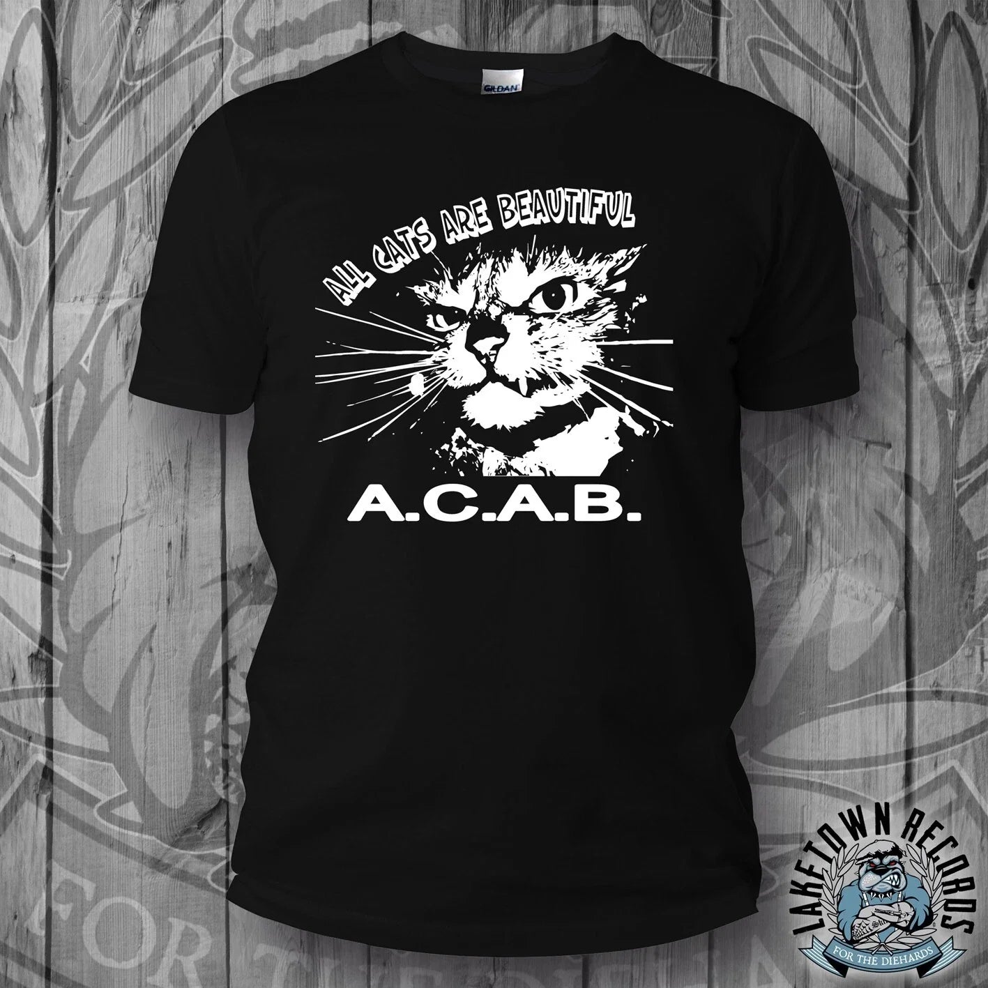ALL CATS ARE BEAUTIFUL S-3XL AC AB Punk Fun Cops - Adult & Kids T-Shirts, Sweatshirts & Hoodies apparel design preview 1