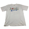 Vintage 90's Teachers Rule White Sz L Funny Joke - Adult & Kids T-Shirts, Sweatshirts & Hoodies apparel design preview 1