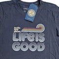 Life Is Good Womens Crusher Blue Hello Sunshine - Adult & Kids T-Shirts, Sweatshirts & Hoodies apparel design preview 1