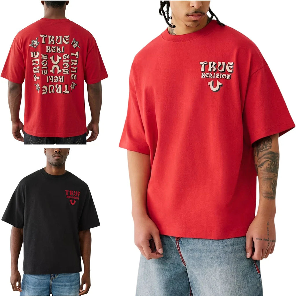 True Religion 109297 Mens Short Sleeve Casual Cotton - Adult & Kids T-Shirts, Sweatshirts & Hoodies apparel design preview 1