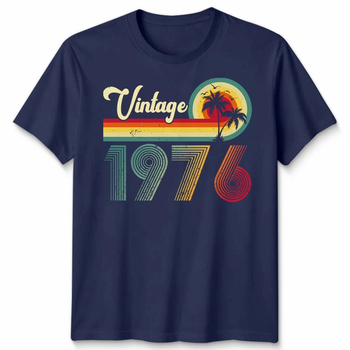Vintage 1976 50th Birthday Gift For Women Mum Grandpa - Adult & Kids T-Shirts, Sweatshirts & Hoodies apparel design preview 1