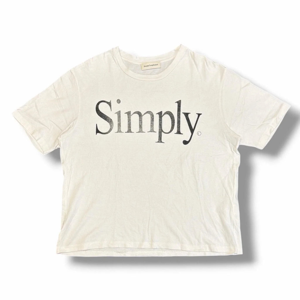 SIMPLYCOMPLICATED Simply Simple 25SS1008 white 2 - Adult & Kids T-Shirts, Sweatshirts & Hoodies apparel design preview 1