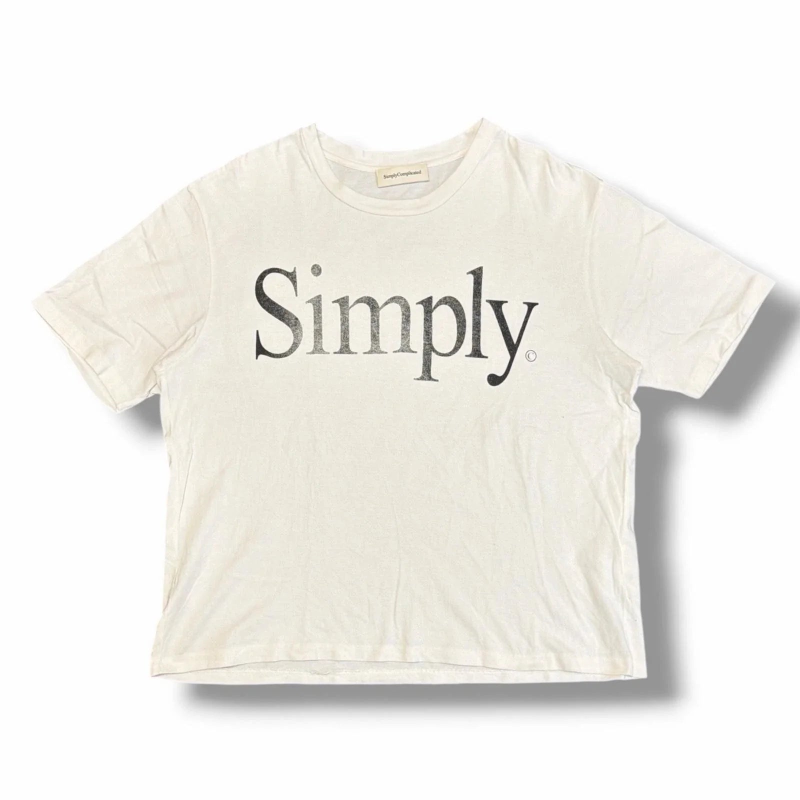 SIMPLYCOMPLICATED Simply Simple 25SS1008 white 2 - Adult & Kids T-Shirts, Sweatshirts & Hoodies apparel design preview 1