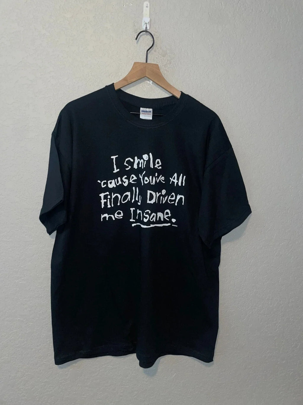 Y2K I Smile Cause You've All Finally Driven Me Insane - Adult & Kids T-Shirts, Sweatshirts & Hoodies apparel design preview 1