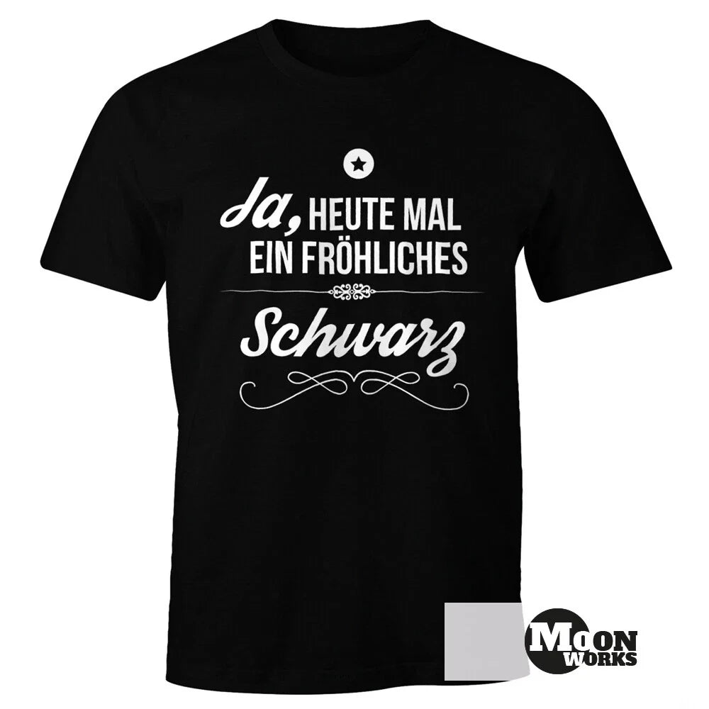 Men's Yes today a happy black saying funny Moonworks - Adult & Kids T-Shirts, Sweatshirts & Hoodies apparel design preview 1