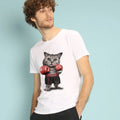 Men's Short Sleeve White, BOXING CAT - Adult & Kids T-Shirts, Sweatshirts & Hoodies apparel design preview 1