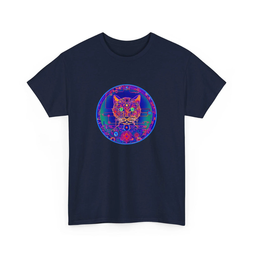 Cool Modern Art Cat Mandal Kitty Unique Feline Top - Adult & Kids T-Shirts, Sweatshirts & Hoodies apparel design preview 1