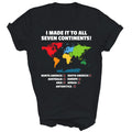 World Traveler Seven Continents 7 Gift - Adult & Kids T-Shirts, Sweatshirts & Hoodies apparel design preview 1