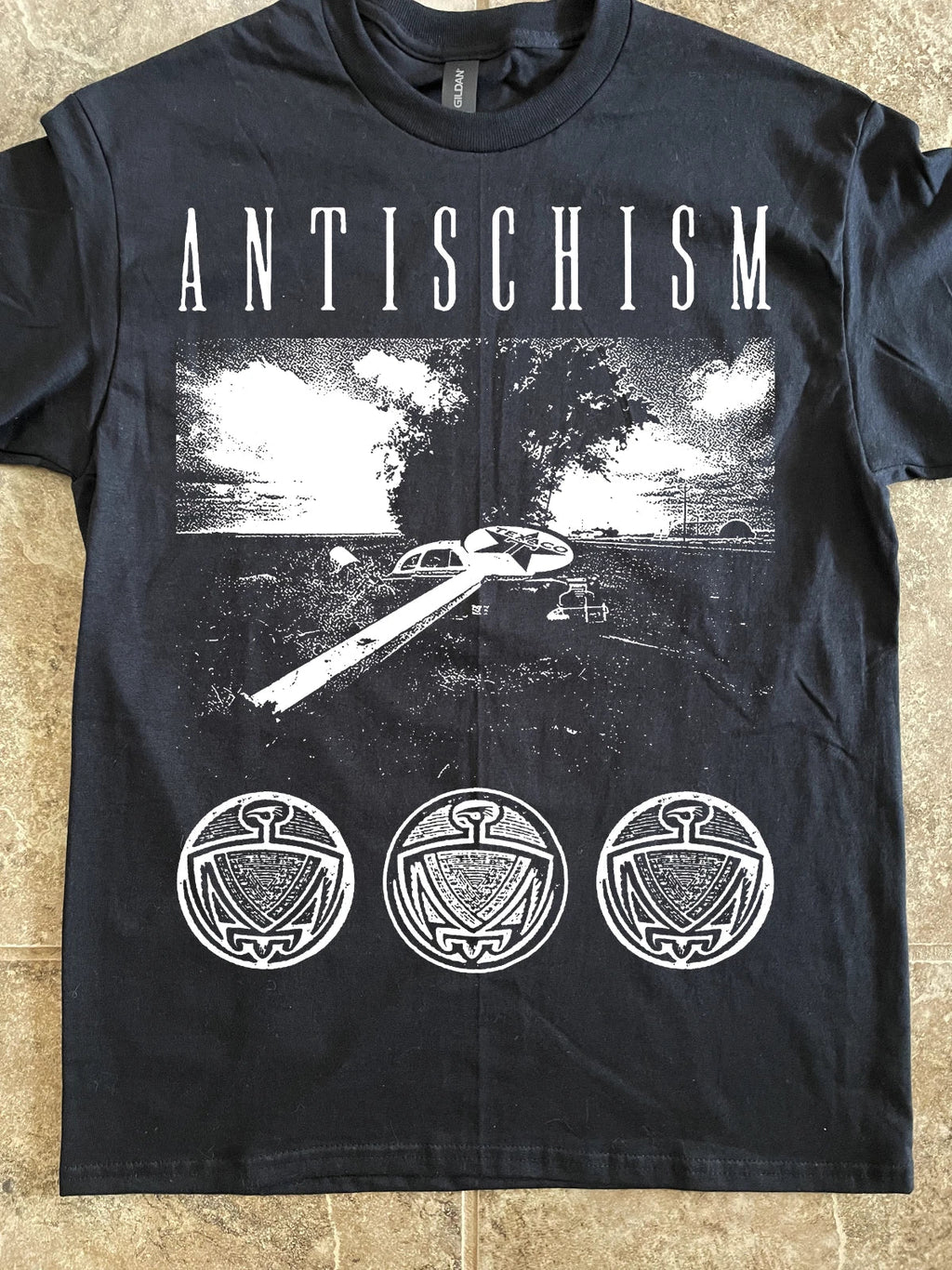 Antischism (Black) narcho Punk Hardcore Nausea - Adult & Kids T-Shirts, Sweatshirts & Hoodies apparel design preview 1