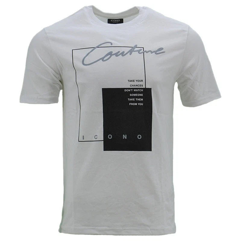 Mens Printed ICONO Regular Fit Crew Neck Summer - Adult & Kids T-Shirts, Sweatshirts & Hoodies apparel design preview 1