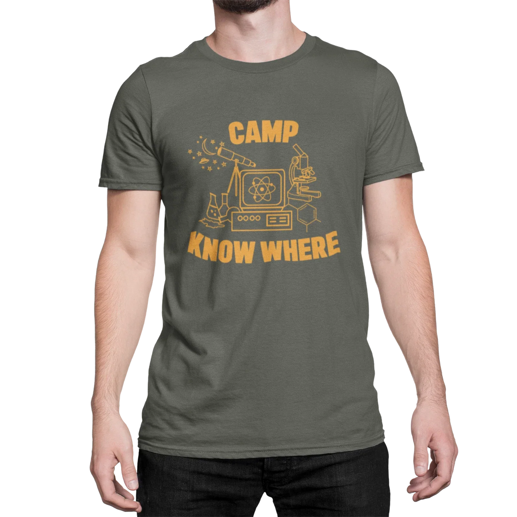 Camp Know Where TV Inspired Mens Ladies Unisex Retro - Adult & Kids T-Shirts, Sweatshirts & Hoodies apparel design preview 1