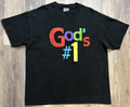 Vintage Y2K God's #1 Graphic 90s Lee Total Cotton - Adult & Kids T-Shirts, Sweatshirts & Hoodies apparel design preview 1