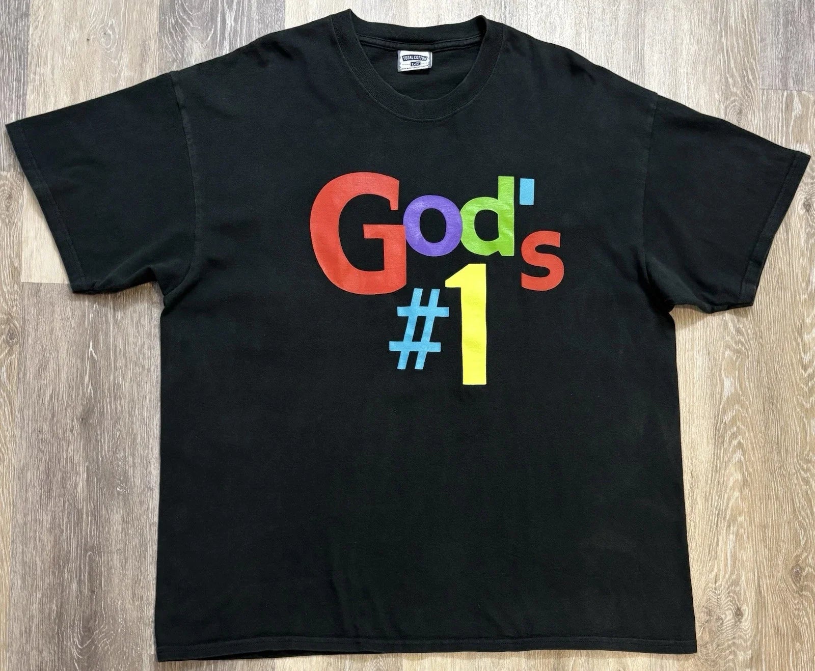 Vintage Y2K God's #1 Graphic 90s Lee Total Cotton - Adult & Kids T-Shirts, Sweatshirts & Hoodies apparel design preview 1