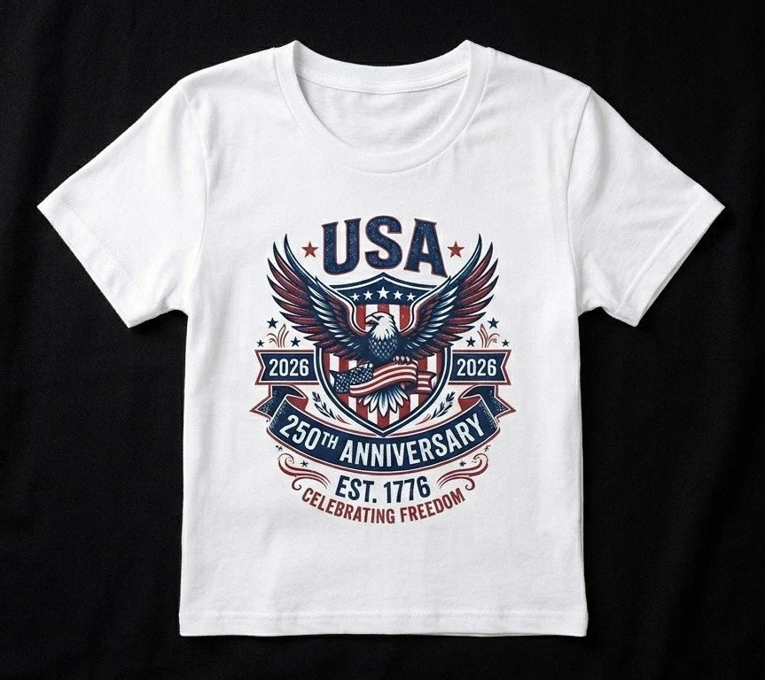 USA 250th Anniversary Celebration - Adult & Kids T-Shirts, Sweatshirts & Hoodies apparel design preview 1