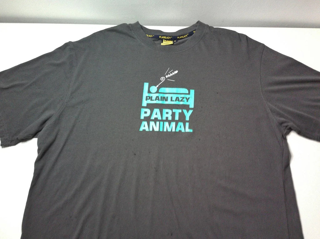 Plain Lazy Party Animal XXL Grey Graphic Funny Slogan - Adult & Kids T-Shirts, Sweatshirts & Hoodies apparel design preview 1