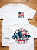 American Flag July 4th Retro Graphic - Adult & Kids T-Shirts, Sweatshirts & Hoodies apparel design preview 1