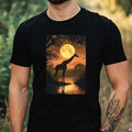 Mens Giraffe Full Moon Print Cotton Size XS to 5XL - Adult & Kids T-Shirts, Sweatshirts & Hoodies apparel design preview 1
