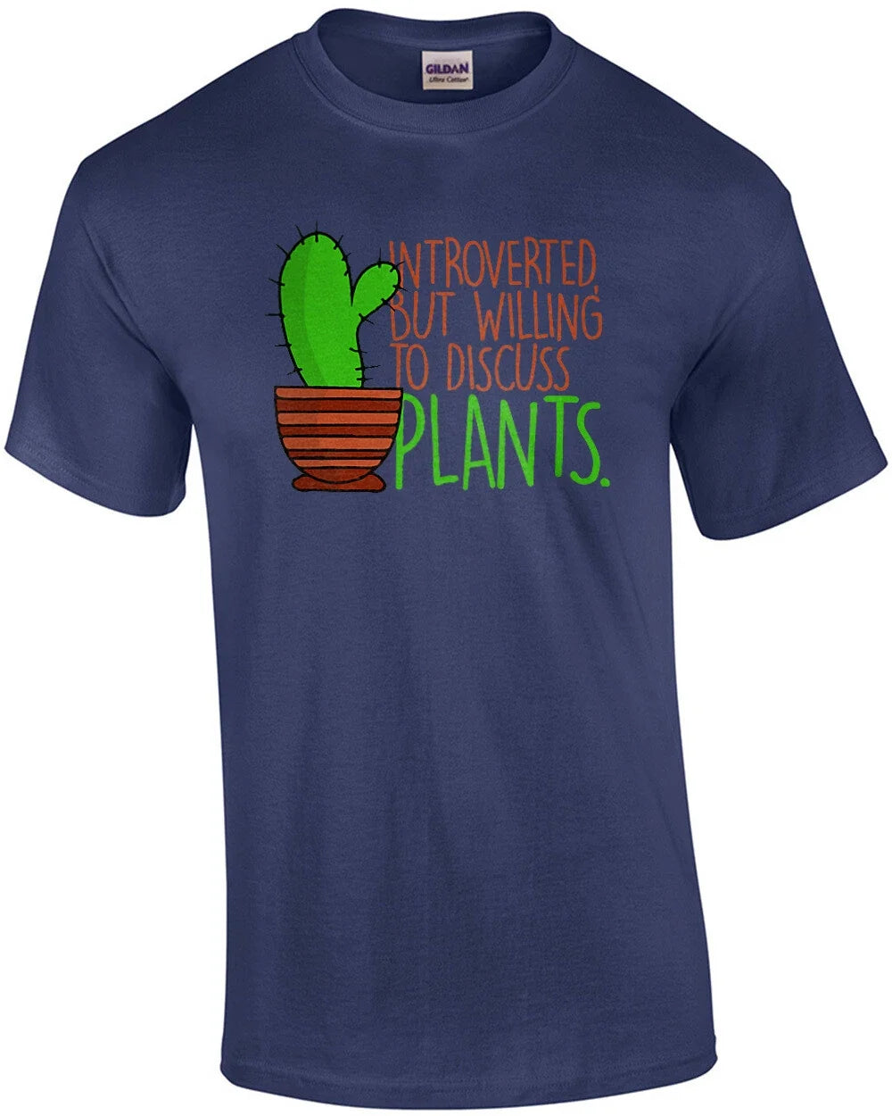 Introverted but willing to discuss plants funny - Adult & Kids T-Shirts, Sweatshirts & Hoodies apparel design preview 1