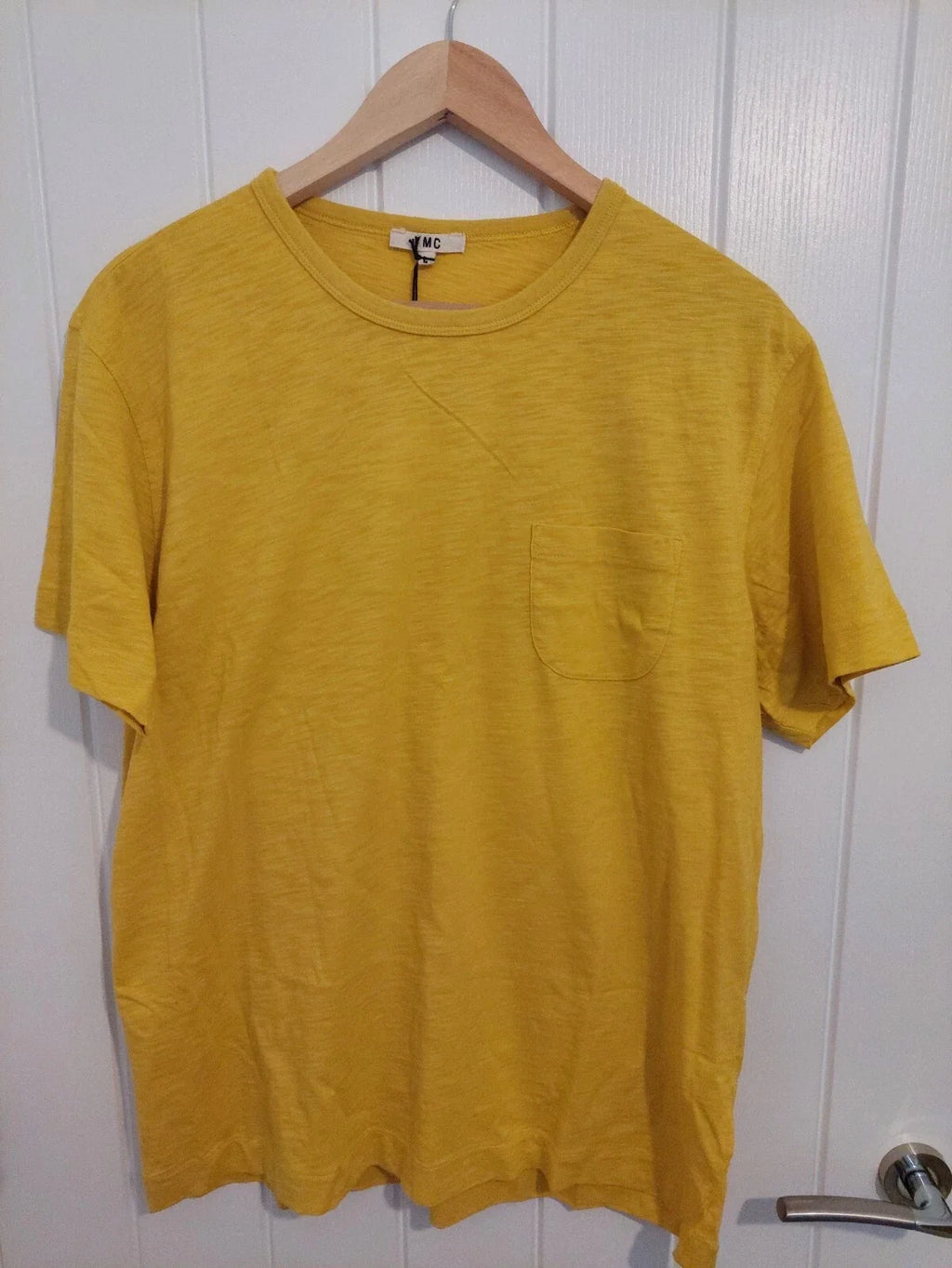 YMC Yellow Cotton Men's Short Sleeve Pocket Size S - Adult & Kids T-Shirts, Sweatshirts & Hoodies apparel design preview 1