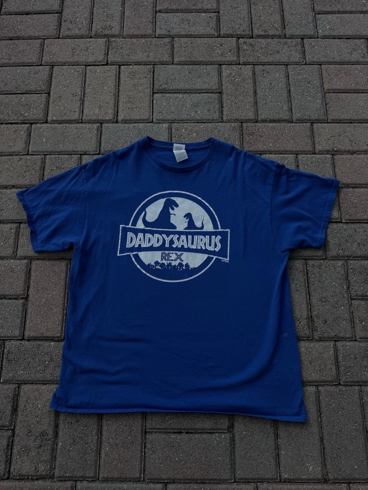 Daddysaurus Funny Humorous Dad Jokes Nerdy Dino Size - Adult & Kids T-Shirts, Sweatshirts & Hoodies apparel design preview 1