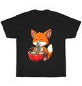 Fox Eating Ramen Noodle Foxes Animal Lover Kawaii - Adult & Kids T-Shirts, Sweatshirts & Hoodies apparel design preview 1