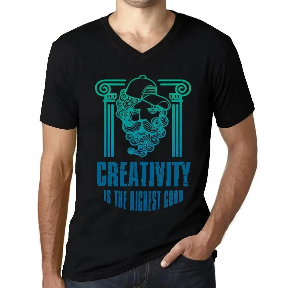Mens Graphic V-Neck Creativity Is The Highest Good - Adult & Kids T-Shirts, Sweatshirts & Hoodies apparel design preview 1
