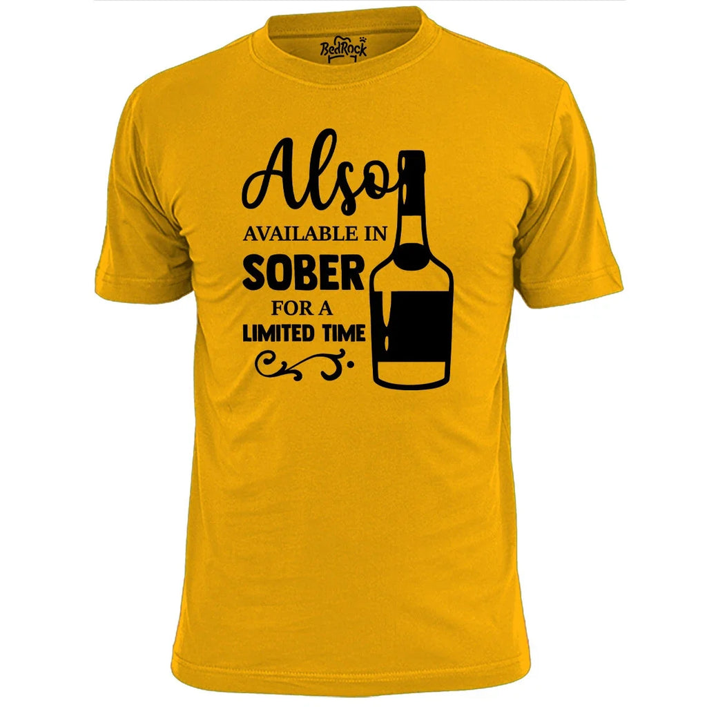 Mens Available In Sober Funny Booze Beer Drinking - Adult & Kids T-Shirts, Sweatshirts & Hoodies apparel design preview 1